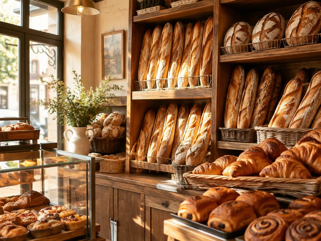 Intérieur d'une boulangerie artisanale